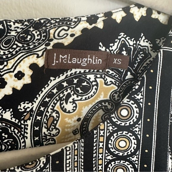 J. McLaughlin Sophia Sleeveless Sheath Dress Bursa Paisley Catalina Cloth XS - Picture 3 of 5